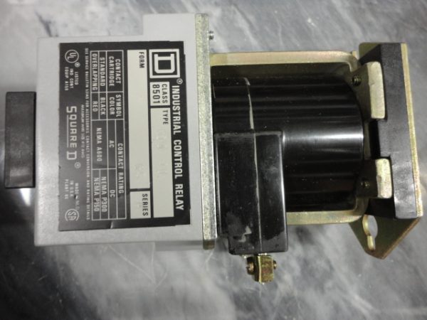 8501XD040: SQUARE D, INDUSTRIAL CONTROL RELAY, TYPE XD RELAY SERIES A, 230/250 VDC COIL